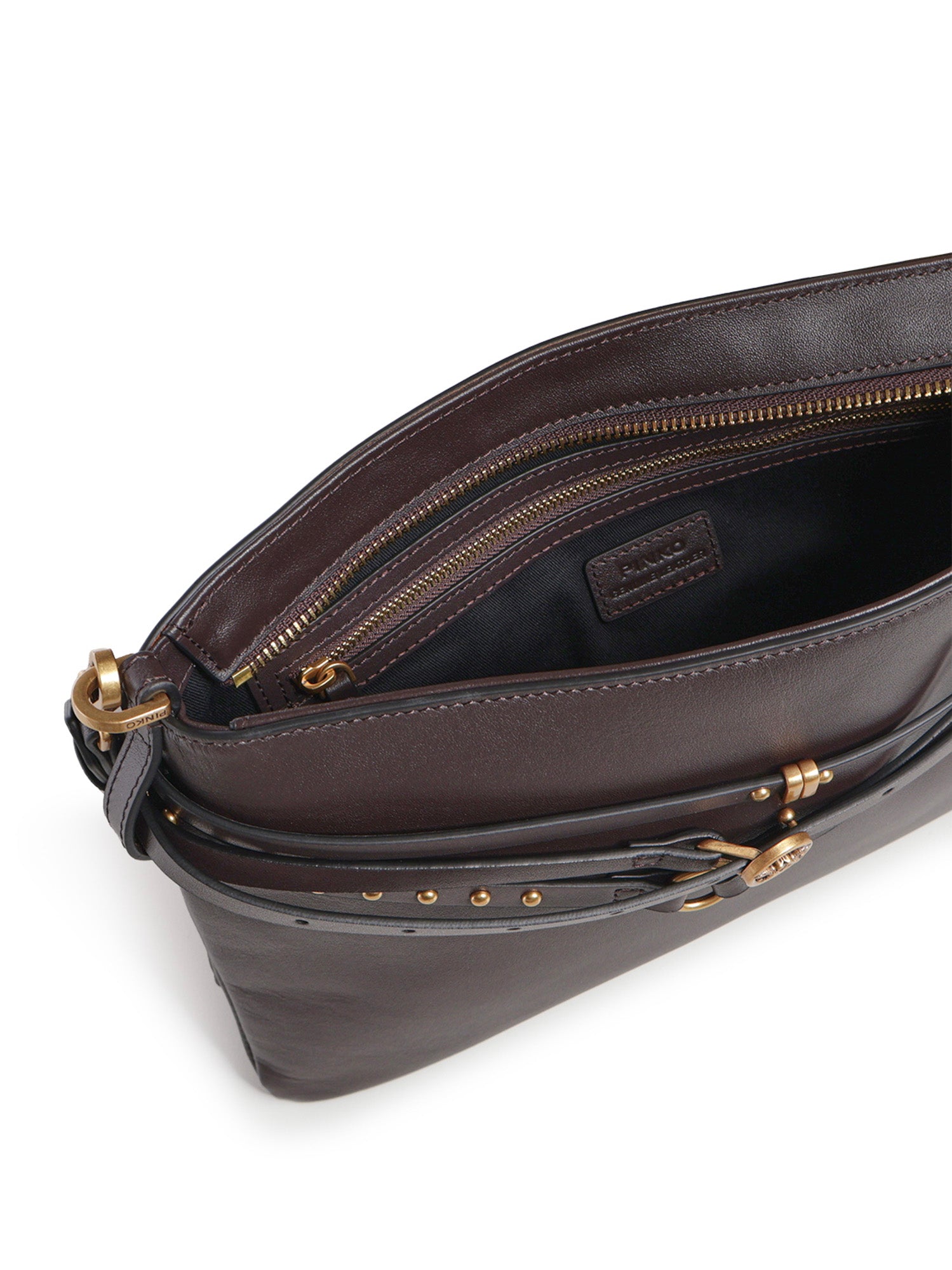 Borsa a spalla media Belt Bag in pelle 106176 A0QOM12Q PINKO 