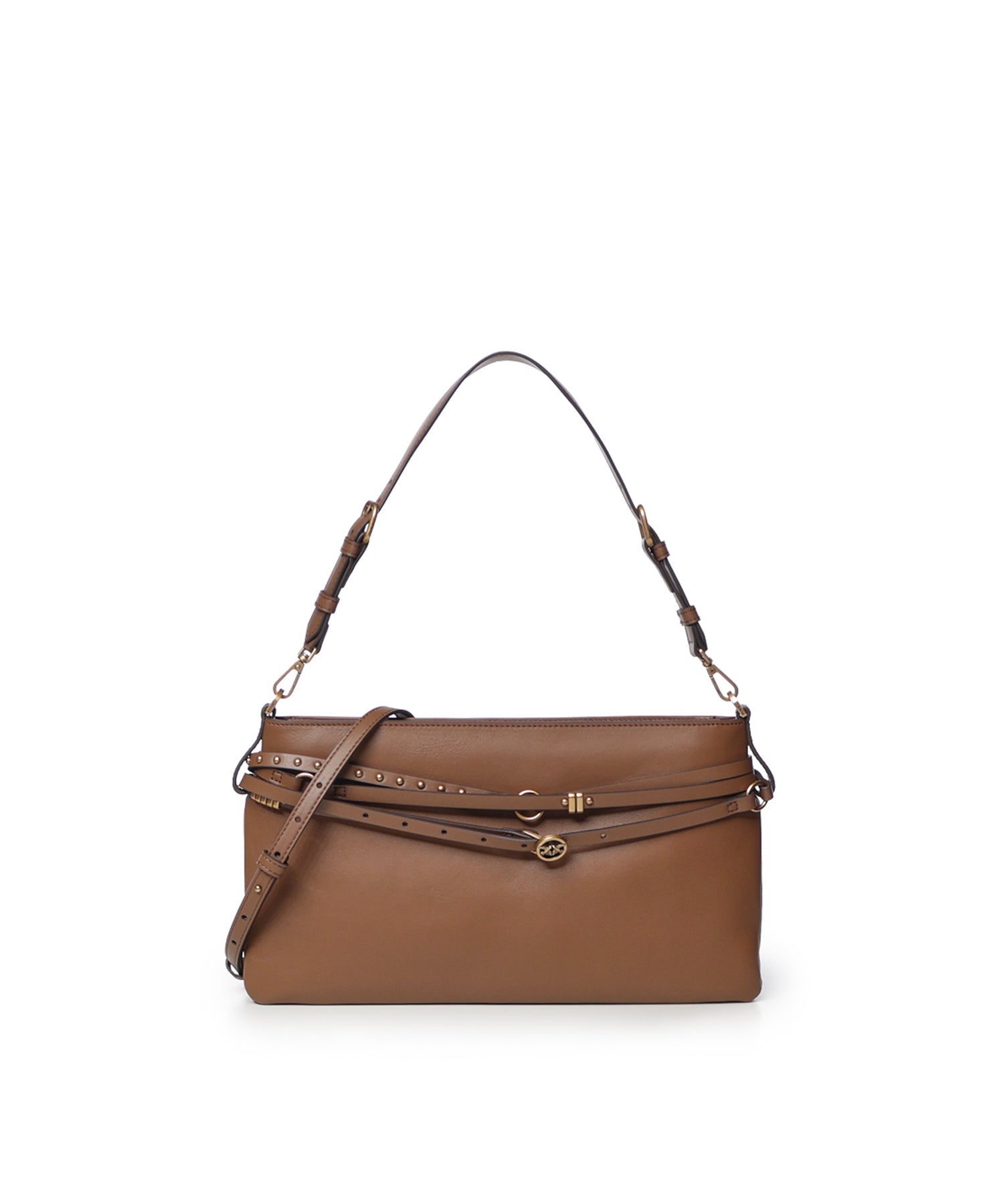 Borsa a spalla media Belt Bag in pelle 106176 A0QOM37Q PINKO 