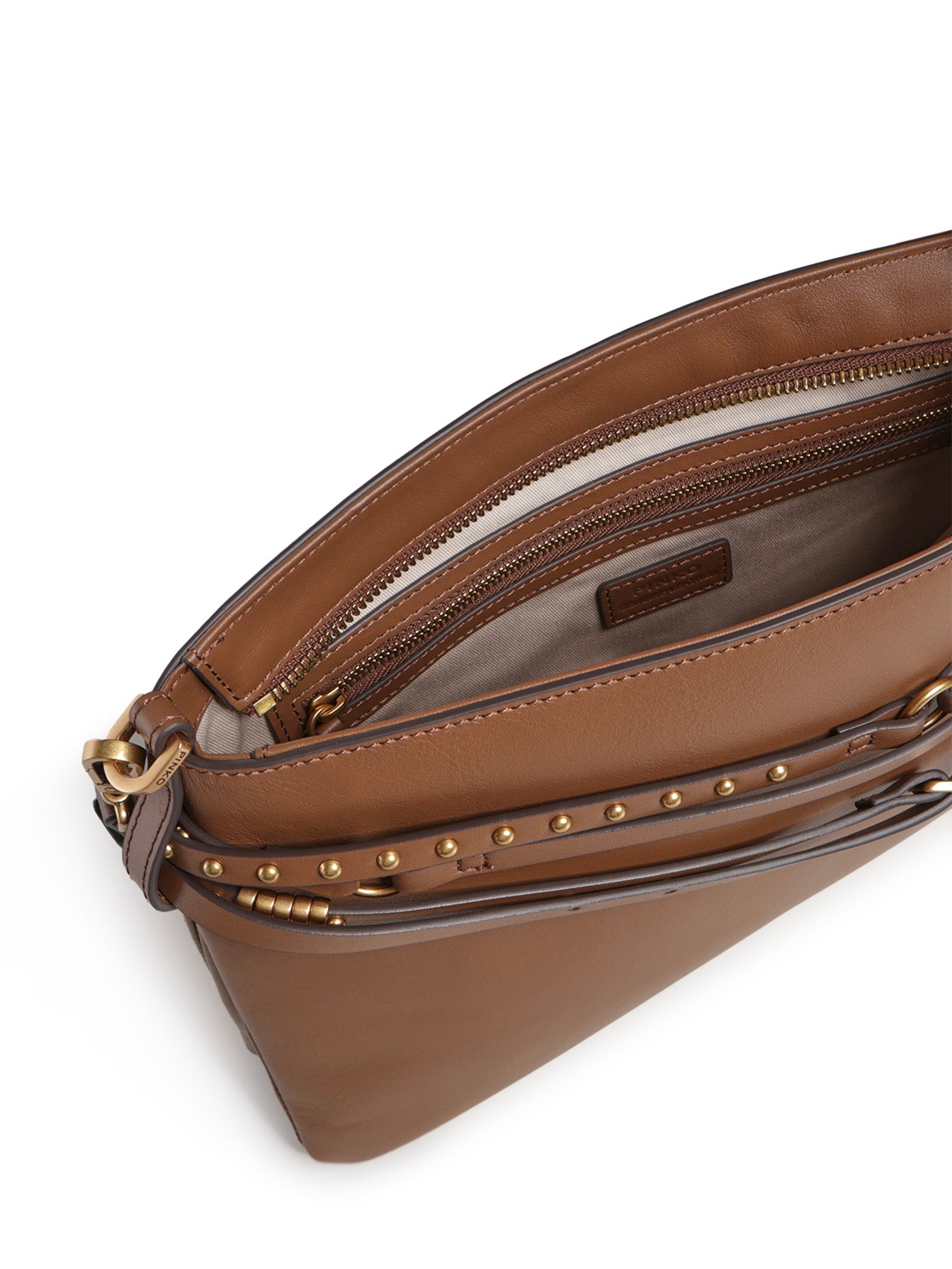 Borsa a spalla media Belt Bag in pelle 106176 A0QOM37Q PINKO 