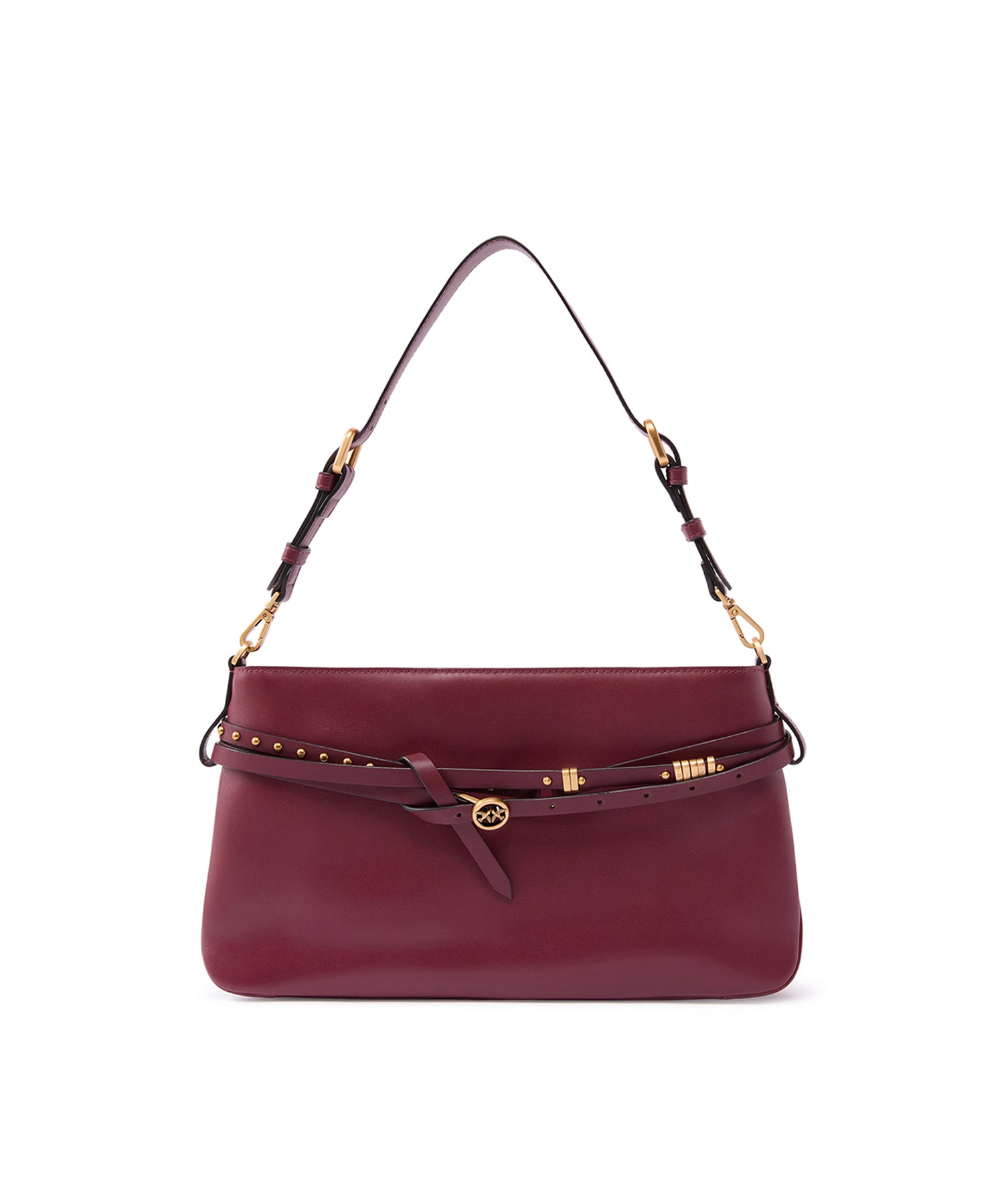 Borsa a spalla media Belt Bag in pelle 106176 A0QOWW5Q PINKO 