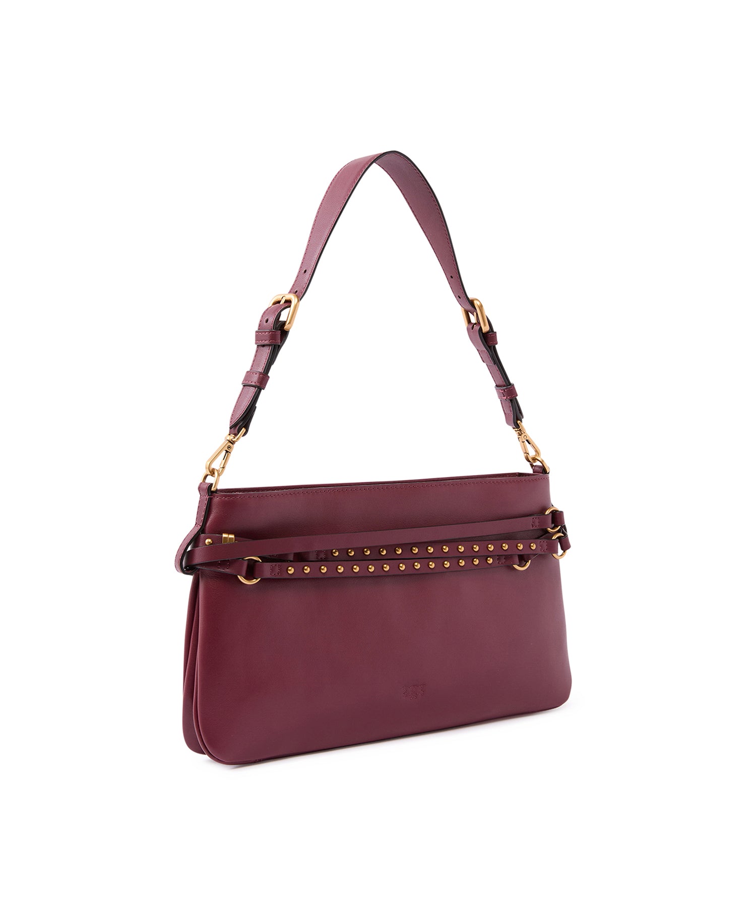 Borsa a spalla media Belt Bag in pelle 106176 A0QOWW5Q PINKO 
