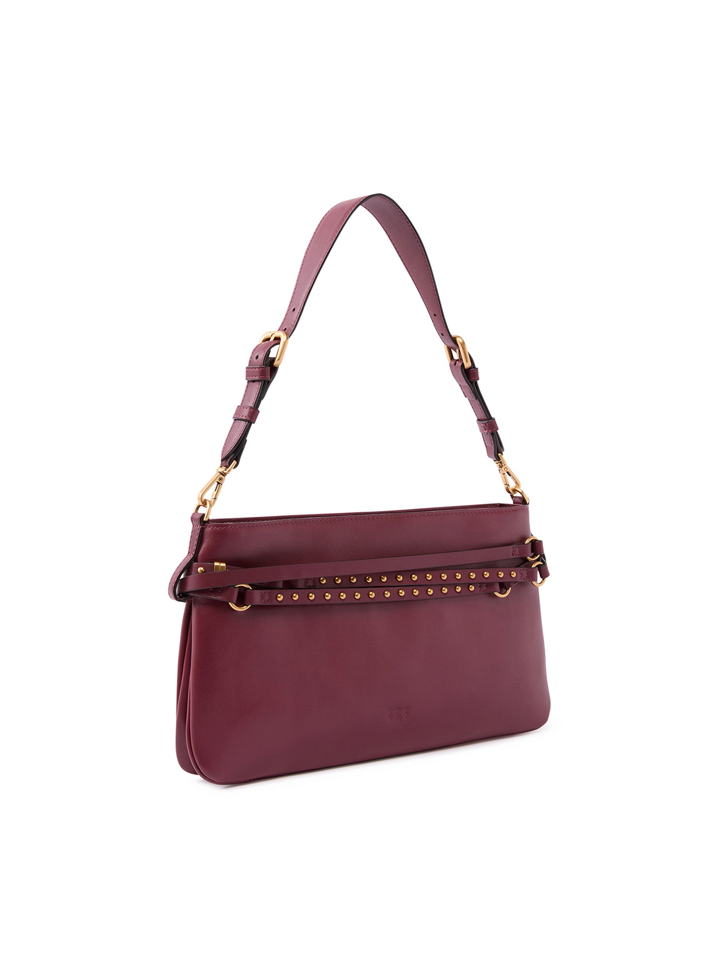 Borsa a spalla media Belt Bag in pelle 106176 A0QOWW5Q PINKO 