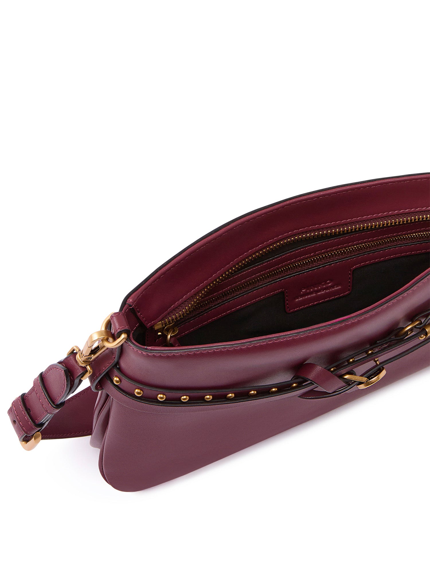 Borsa a spalla media Belt Bag in pelle 106176 A0QOWW5Q PINKO 