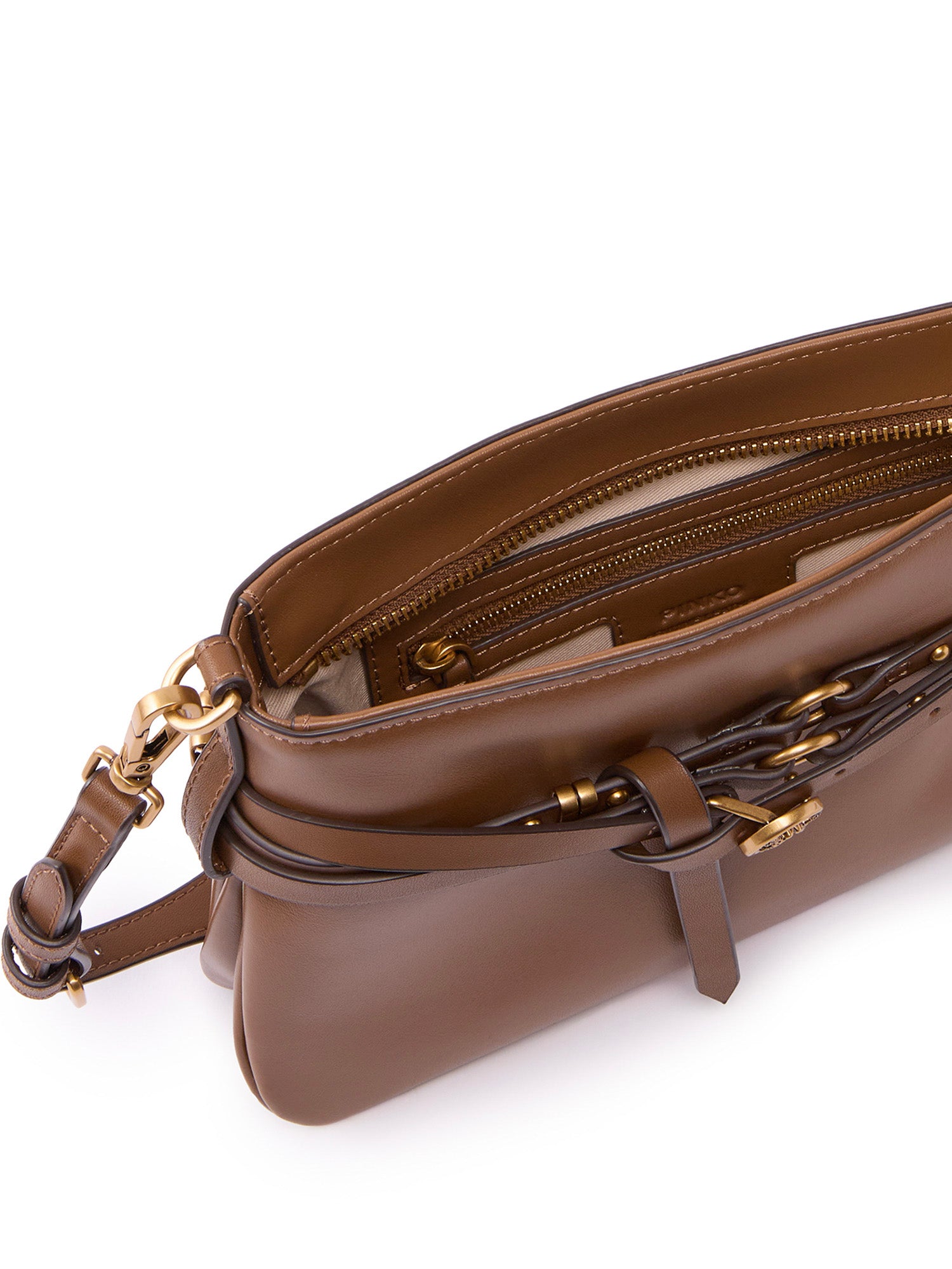 Borsa a spalla Belt Bag Mini in pelle 106177 A0QOM37Q PINKO 