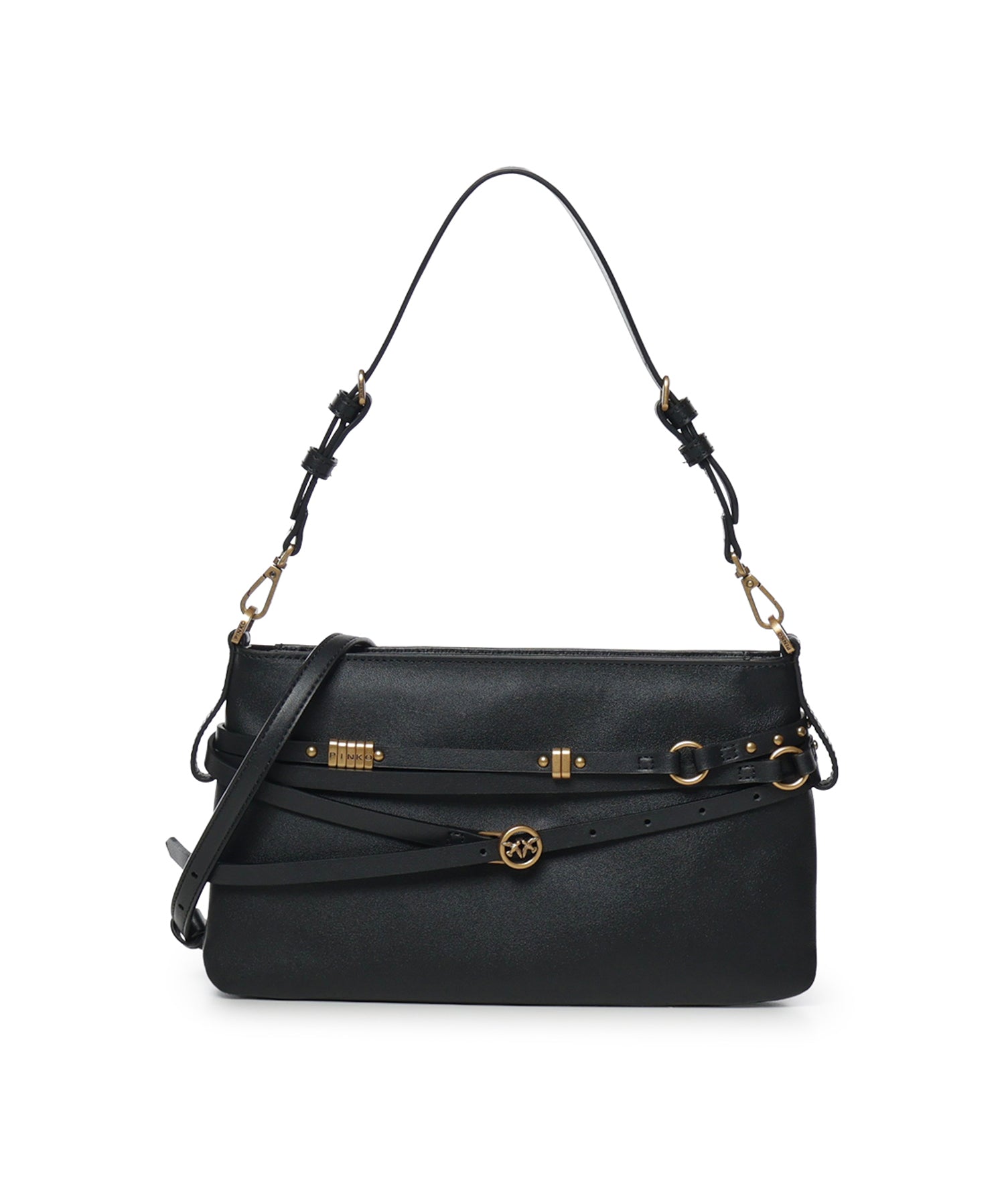 Borsa a spalla Belt Bag Mini in pelle 106177 A0QOZ99Q PINKO 