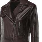 Giacca biker in nappa 106247 A3EBL72 PINKO 