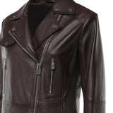 Giacca biker in nappa 106247 A3EBL72 PINKO 