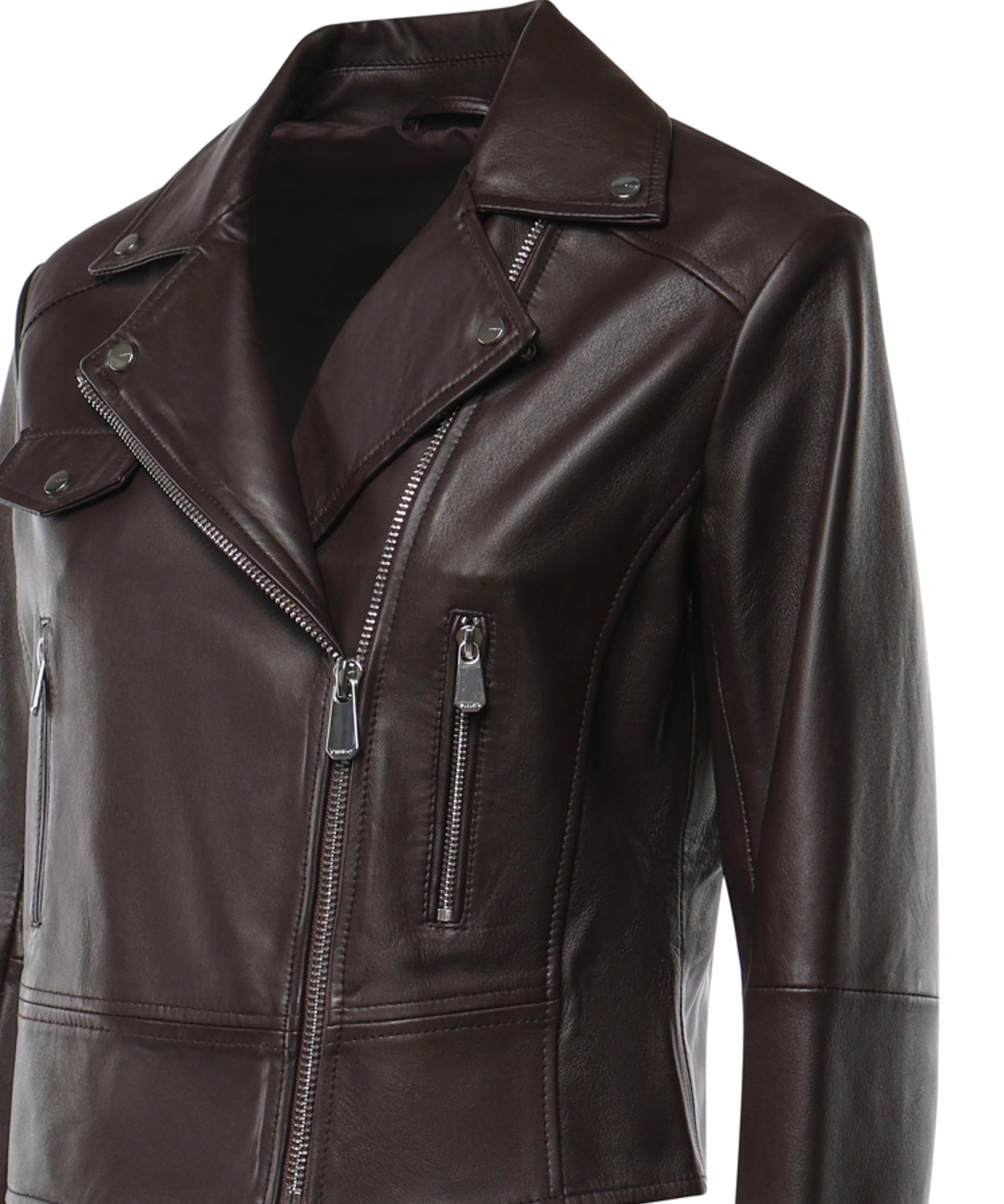 Giacca biker in nappa 106247 A3EBL72 PINKO 