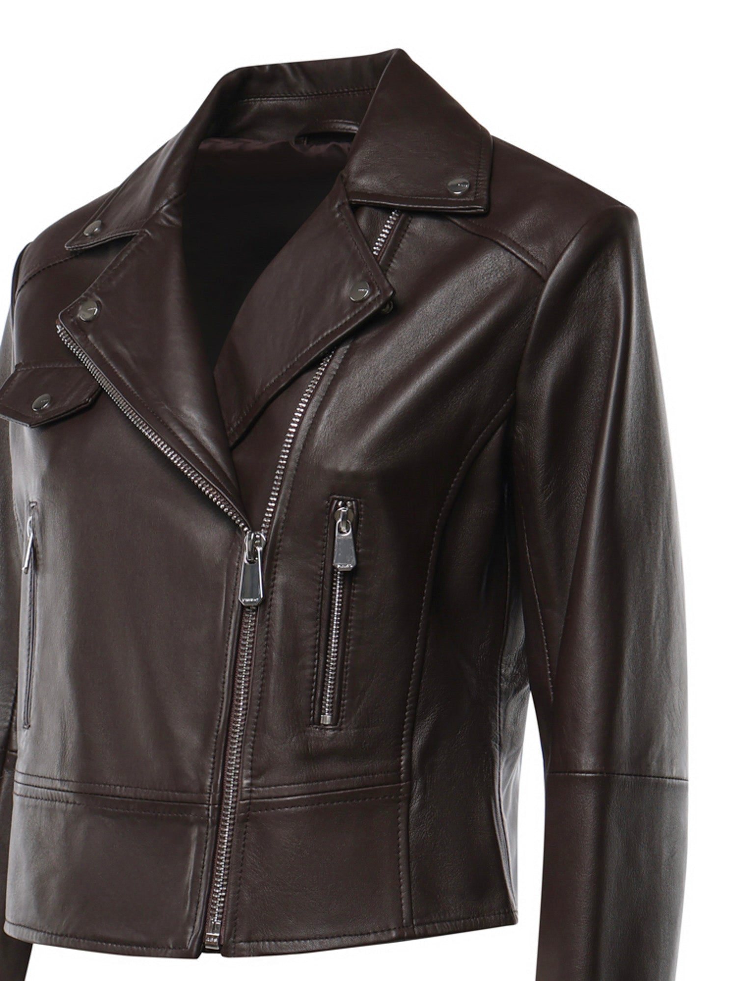Giacca biker in nappa 106247 A3EBL72 PINKO 