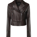 Giacca biker in nappa 106247 A3EBL72 PINKO 