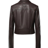 Giacca biker in nappa 106247 A3EBL72 PINKO 