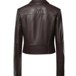 Giacca biker in nappa 106247 A3EBL72 PINKO 