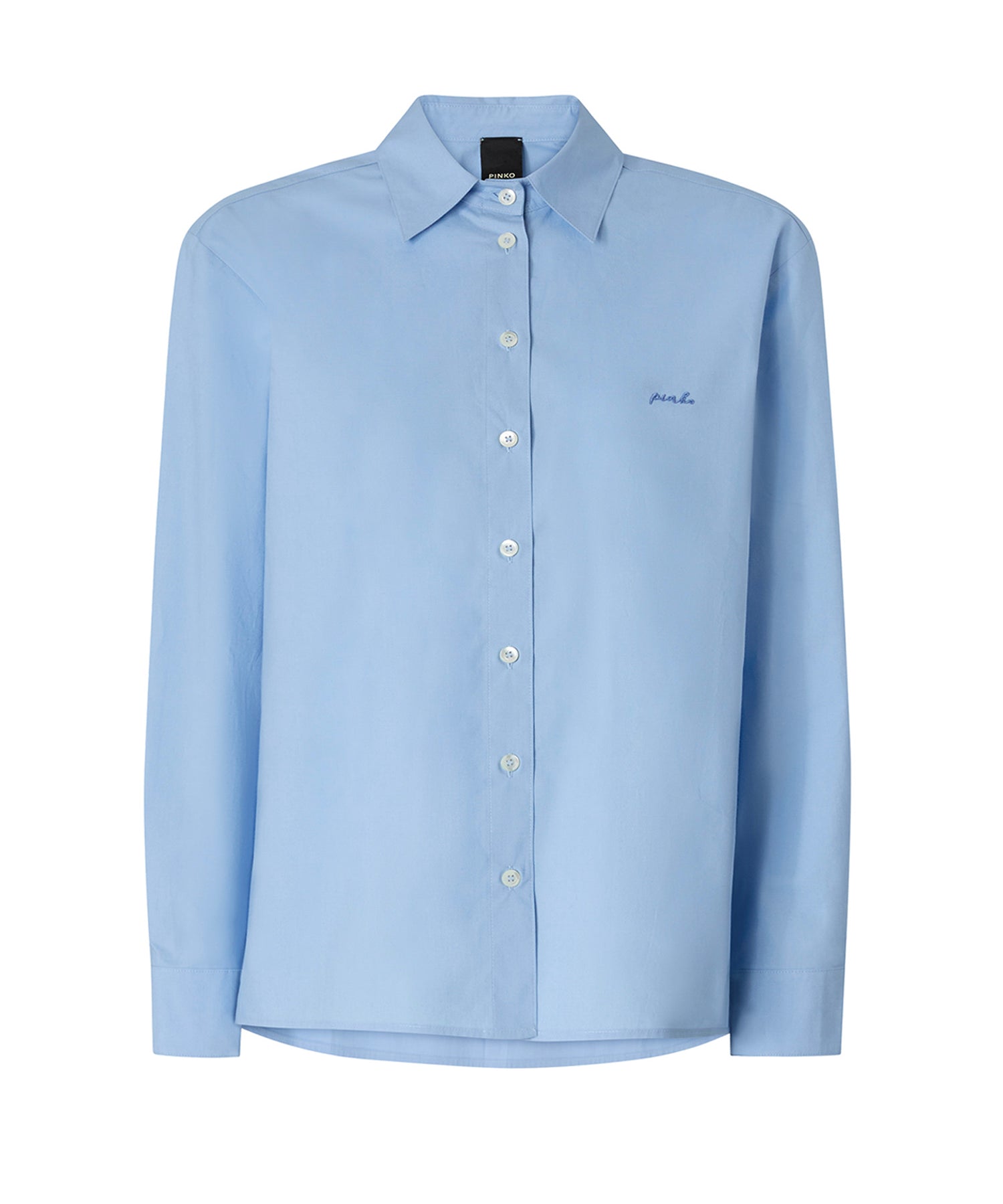 Camicia boxy in popeline 106248 A32LG52 PINKO 