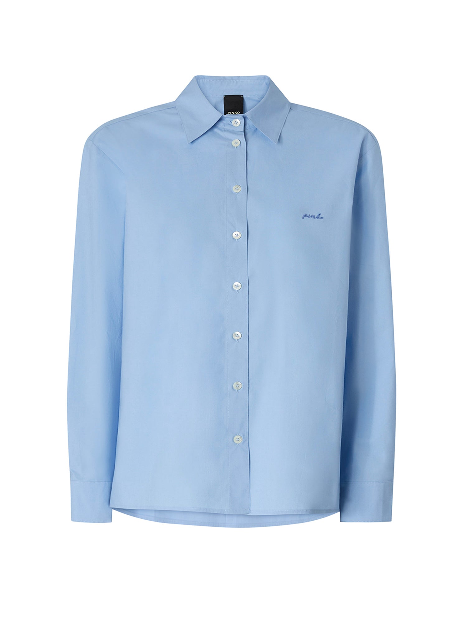 Camicia boxy in popeline 106248 A32LG52 PINKO 