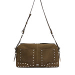 Borsa a spalla media Keeper Bag in suede 106676 A3LXV65N PINKO 