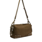 Borsa a spalla media Keeper Bag in suede 106676 A3LXV65N PINKO 