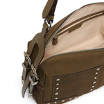 Borsa a spalla media Keeper Bag in suede 106676 A3LXV65N PINKO 