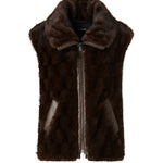 Gilet effetto pelliccia con zip 106939 A3C5M11 PINKO 