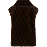 Gilet effetto pelliccia con zip 106939 A3C5M11 PINKO 