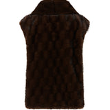 Gilet effetto pelliccia con zip 106939 A3C5M11 PINKO 