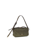 Borsa bauletto mini effetto suede con strass 106967 A3O8V65Y PINKO 