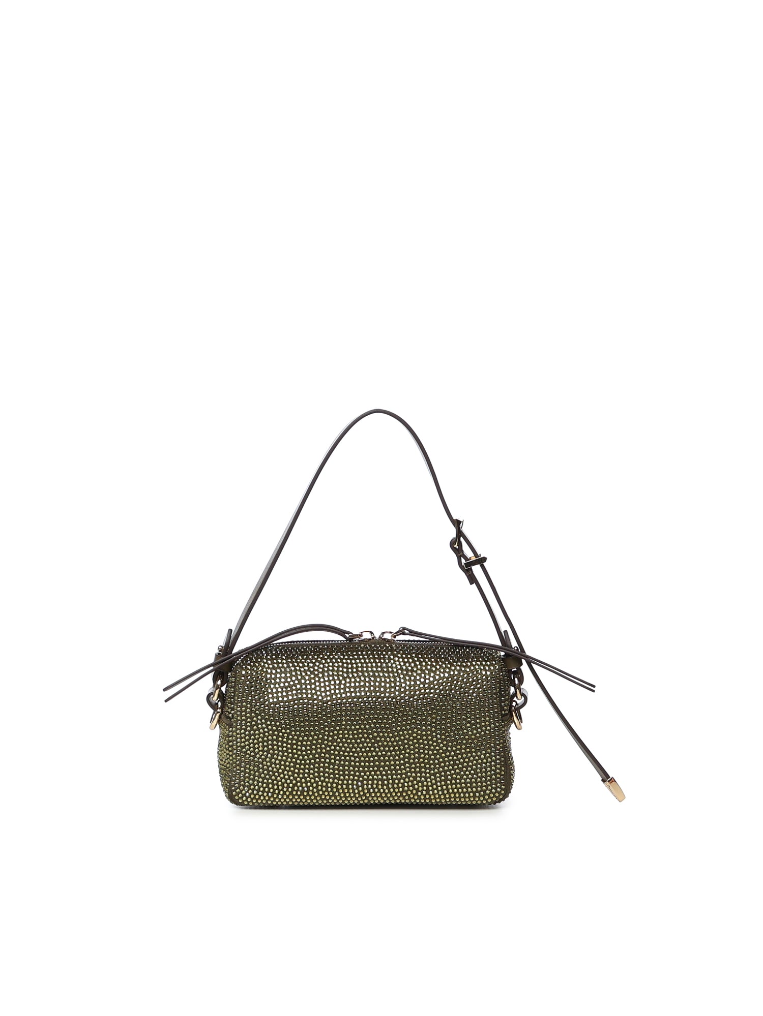 Borsa bauletto mini effetto suede con strass 106967 A3O8V65Y PINKO 