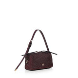 Borsa bauletto mini effetto suede con strass 106967 A3O8W34Y PINKO 