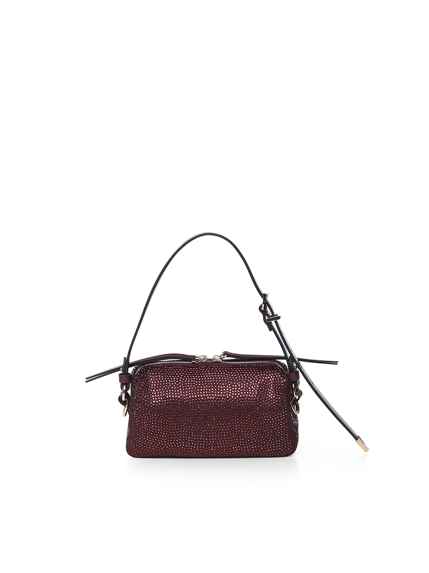 Borsa bauletto mini effetto suede con strass 106967 A3O8W34Y PINKO 