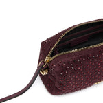 Borsa bauletto mini effetto suede con strass 106967 A3O8W34Y PINKO 