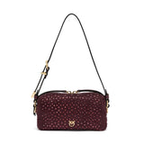 Borsa bauletto mini effetto suede con strass 106967 A3O8W34Y PINKO 