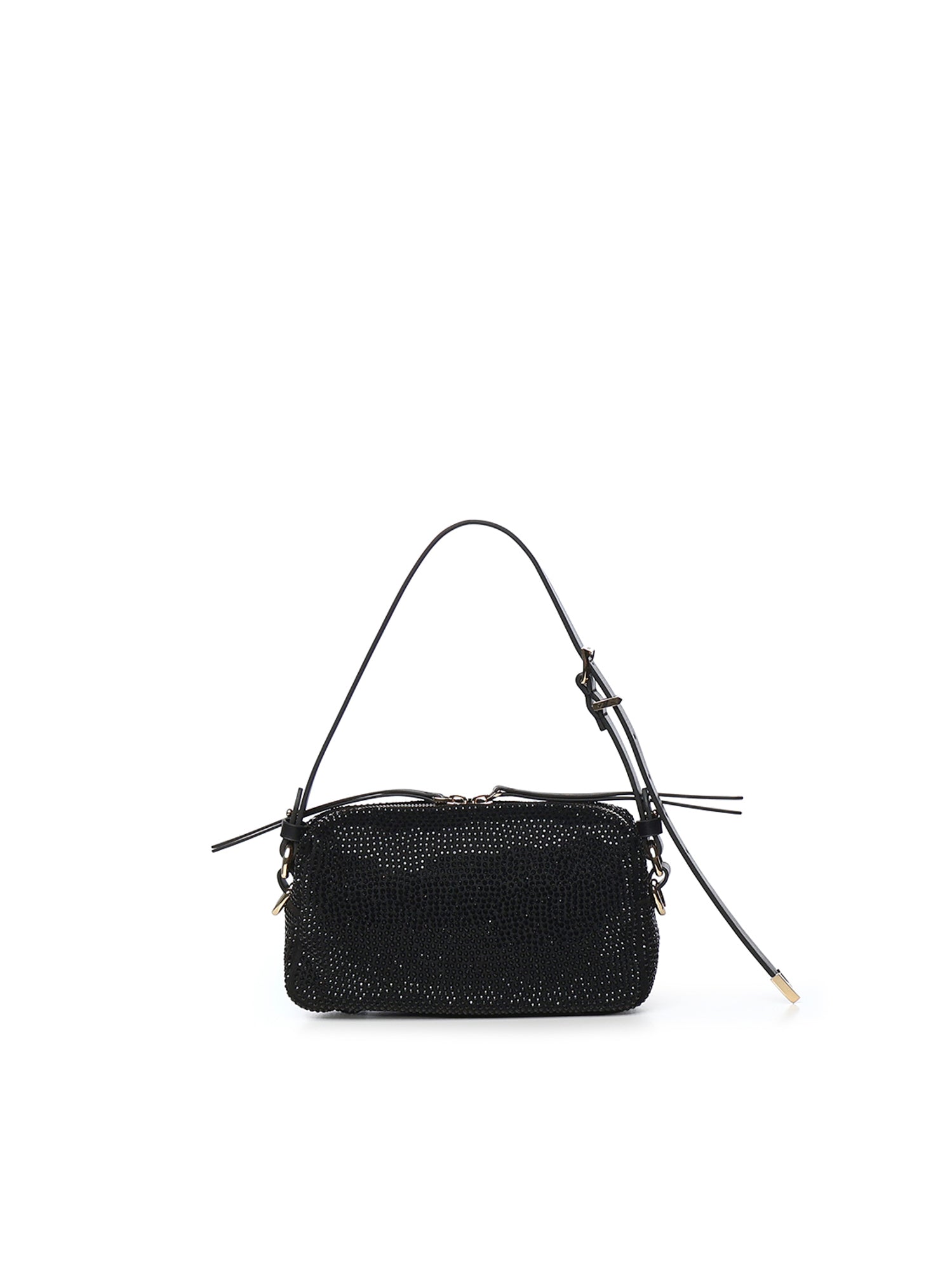 Borsa bauletto mini effetto suede con strass 106967 A3O8Z99Y PINKO 