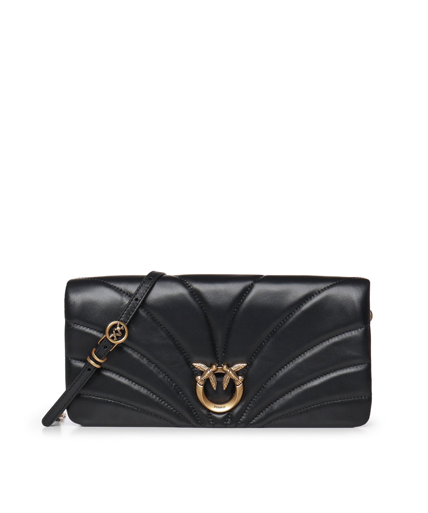 Pochette a tracolla media Love Bag Click Horizontal in nappa trapuntata 107035 A0F2Z99Q PINKO 
