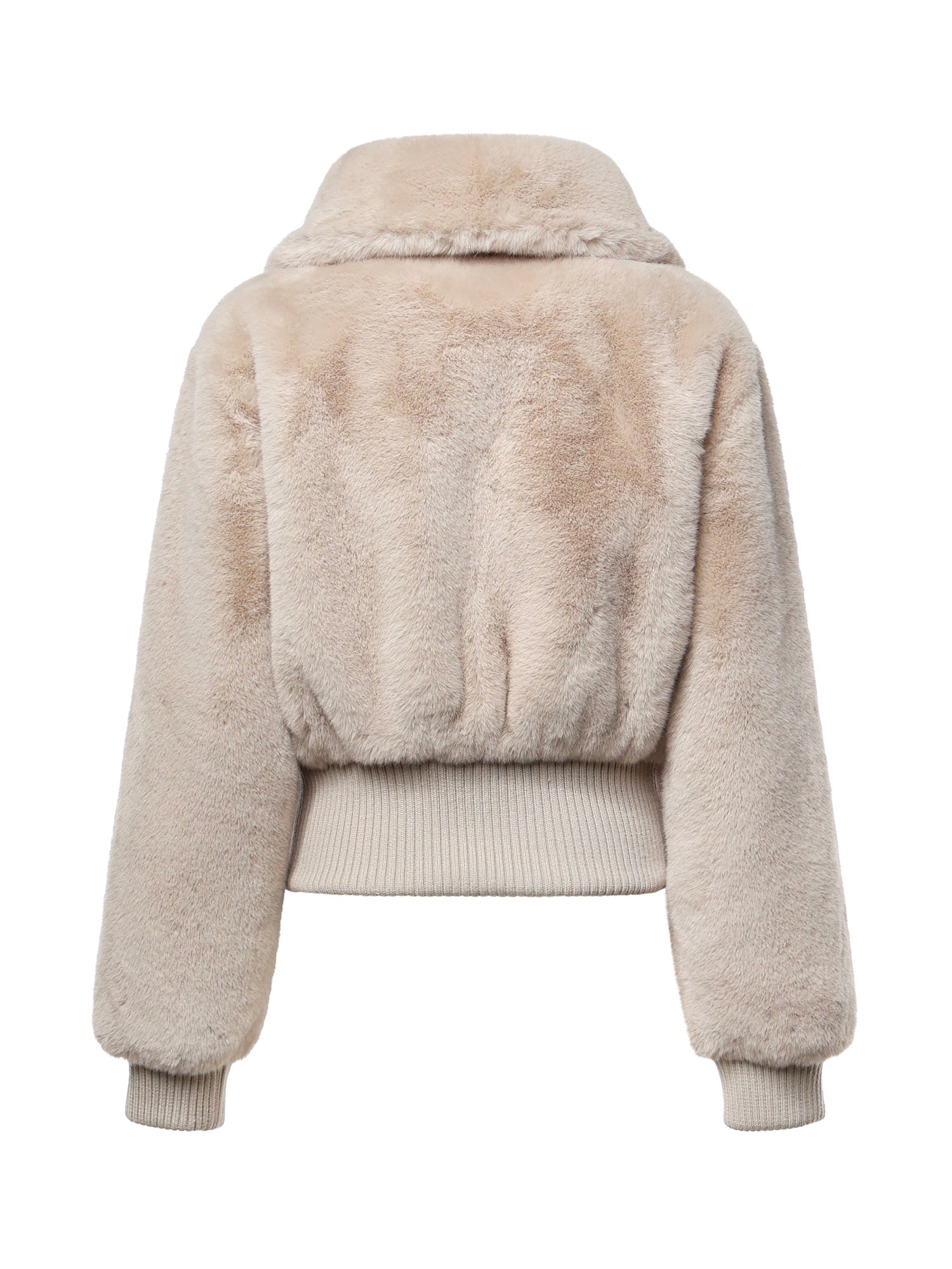 Bomber cropped effetto pelliccia 107040 A3E7C32 PINKO 
