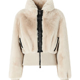 Bomber cropped effetto pelliccia 107040 A3E7C32 PINKO 