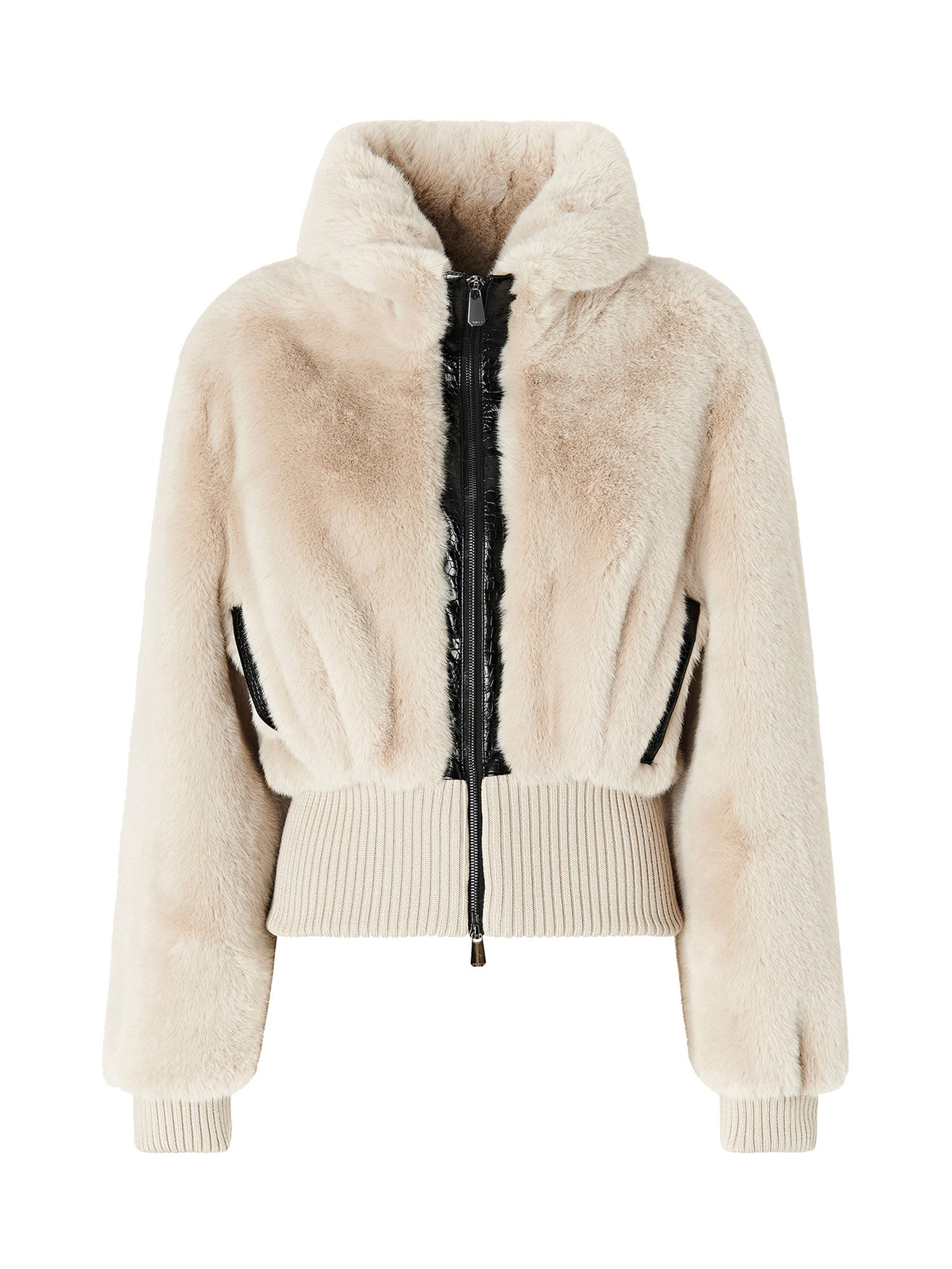 Bomber cropped effetto pelliccia 107040 A3E7C32 PINKO 