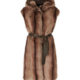 Gilet lungo effetto pelliccia 107042 A3C6D31 PINKO 