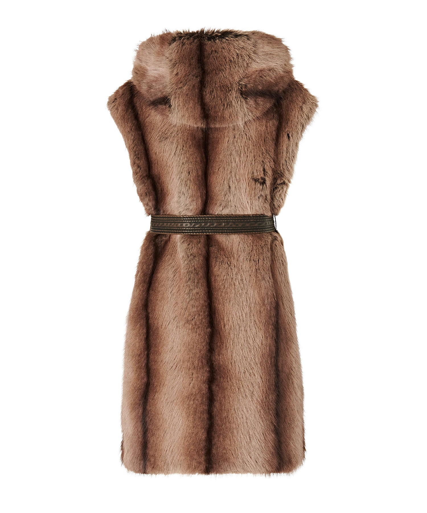 Gilet lungo effetto pelliccia 107042 A3C6D31 PINKO 