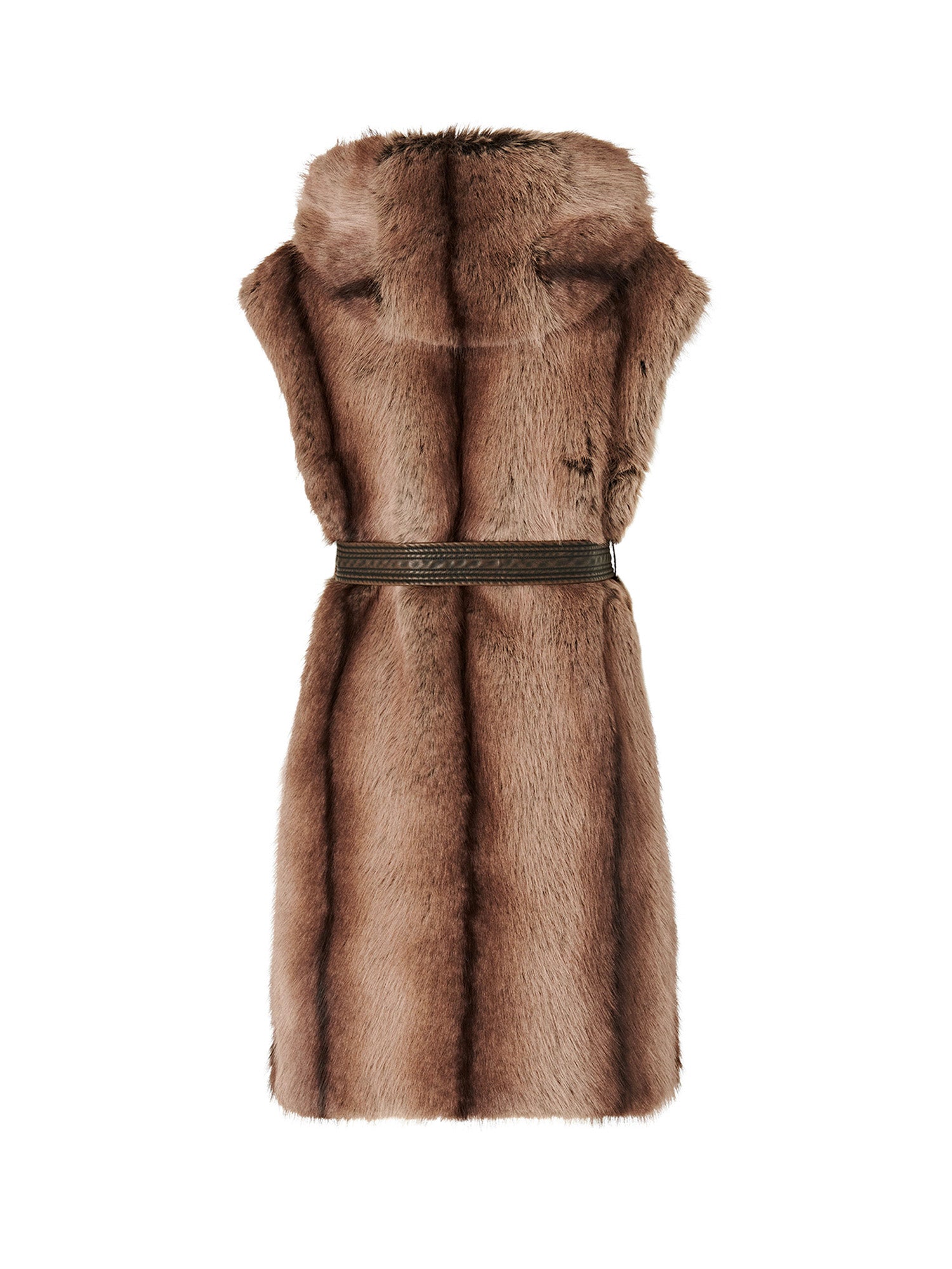 Gilet lungo effetto pelliccia 107042 A3C6D31 PINKO 