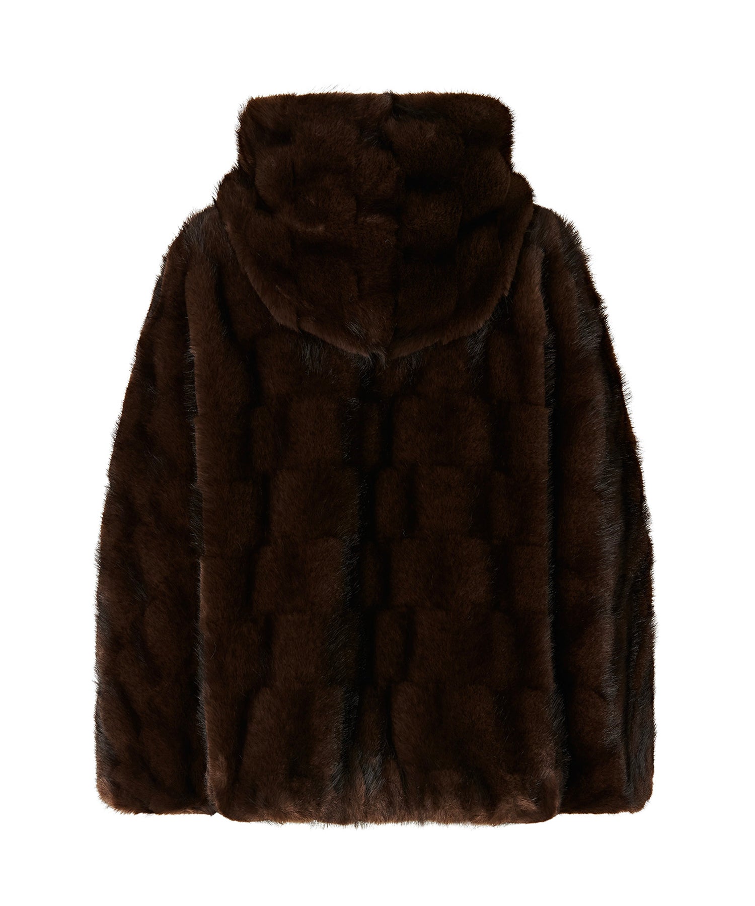 Giacca blouson effetto pelliccia con cappuccio 107054 A3C5M11 PINKO 