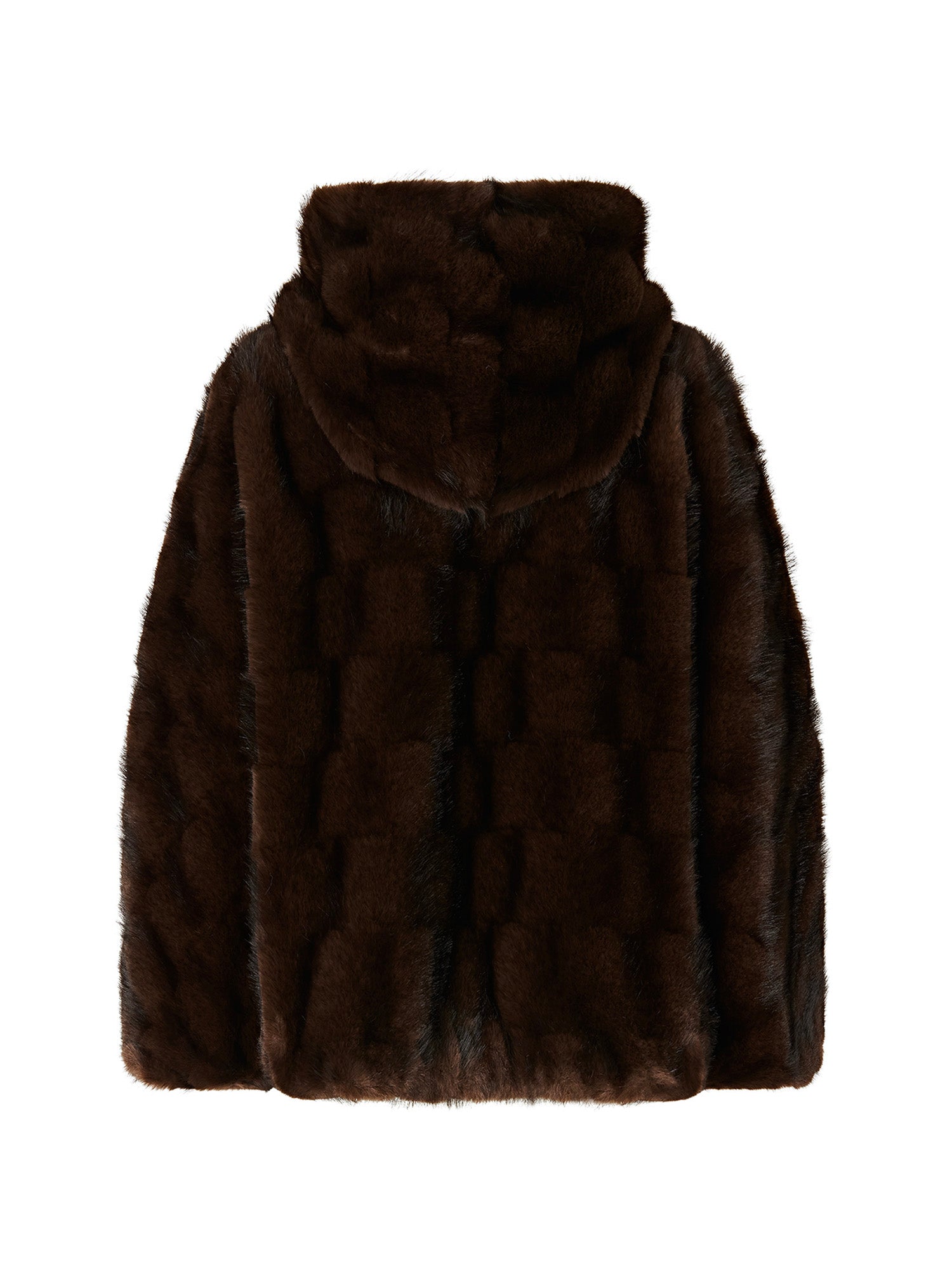 Giacca blouson effetto pelliccia con cappuccio 107054 A3C5M11 PINKO 