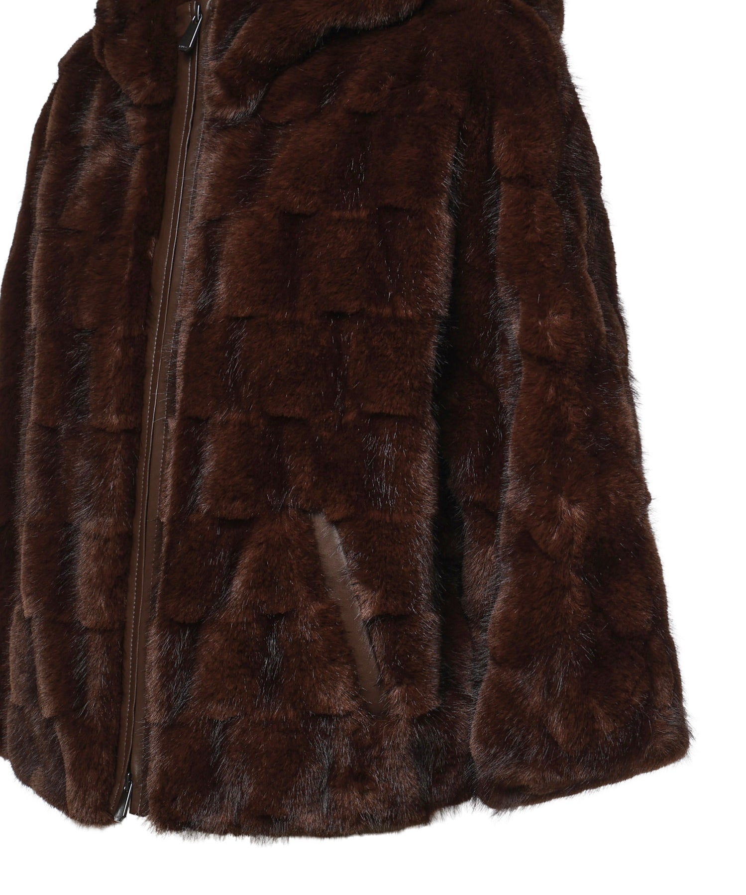 Giacca blouson effetto pelliccia con cappuccio 107054 A3C5M11 PINKO 
