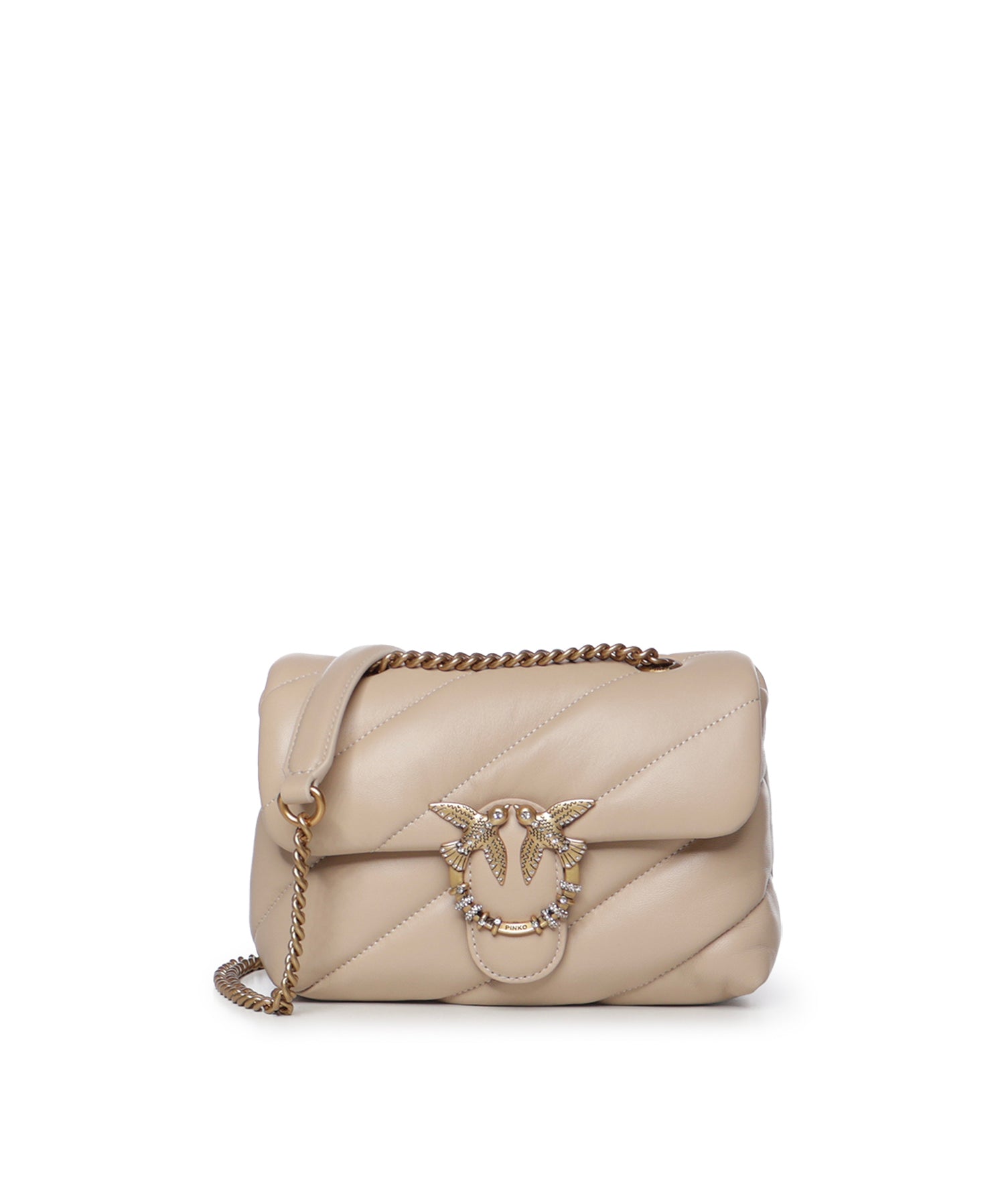 Borsa a tracolla Mini Love Bag Puff in nappa trapuntata 107058 A0F2C50Q PINKO 