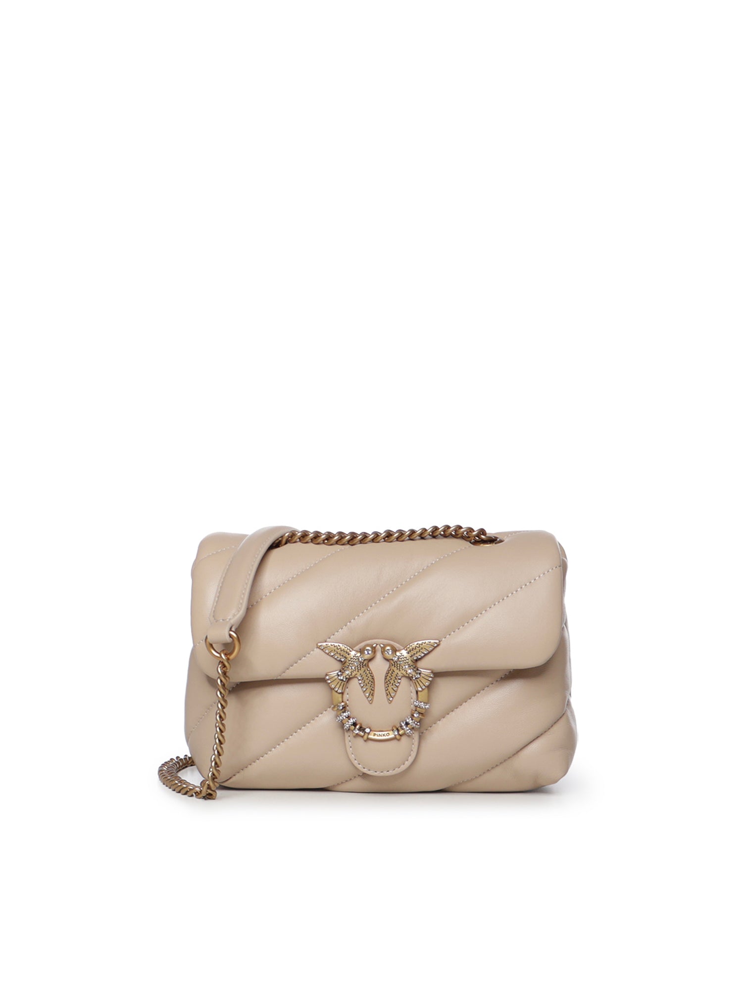 Borsa a tracolla Mini Love Bag Puff in nappa trapuntata 107058 A0F2C50Q PINKO 