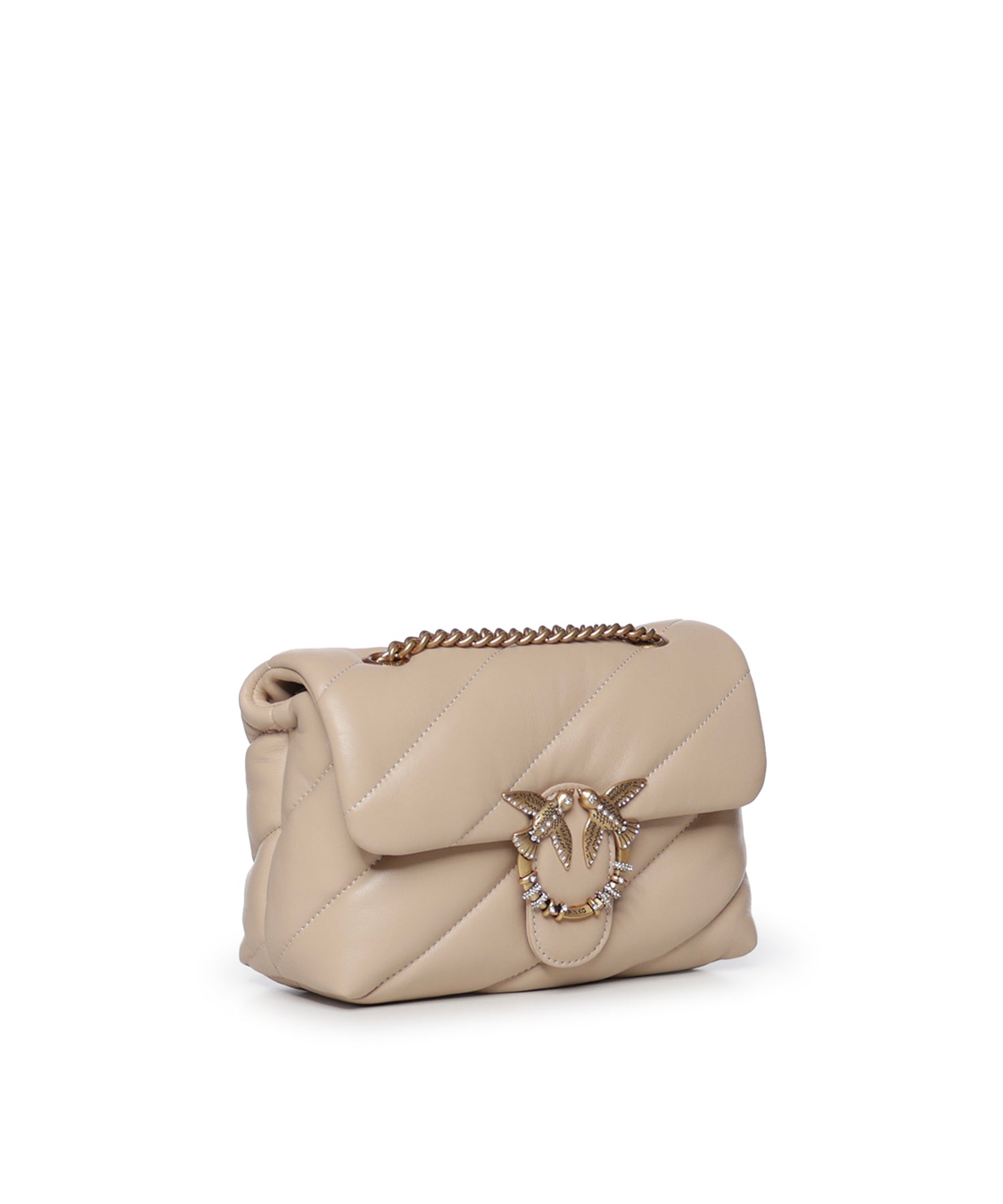 Borsa a tracolla Mini Love Bag Puff in nappa trapuntata 107058 A0F2C50Q PINKO 