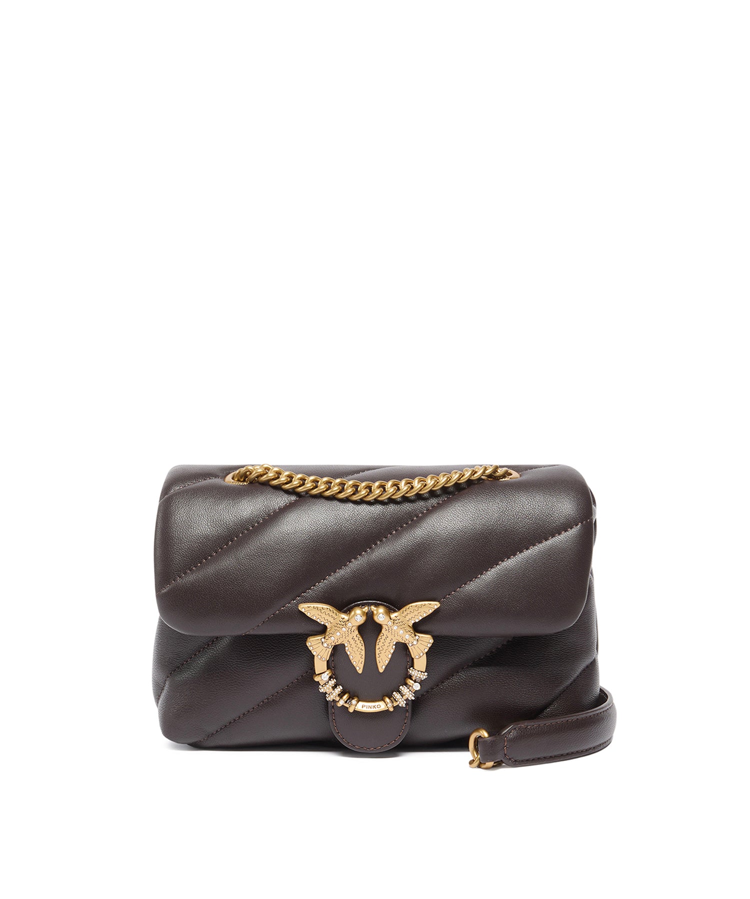 Borsa a tracolla Mini Love Bag Puff in nappa trapuntata 107058 A0F2M12Q PINKO 
