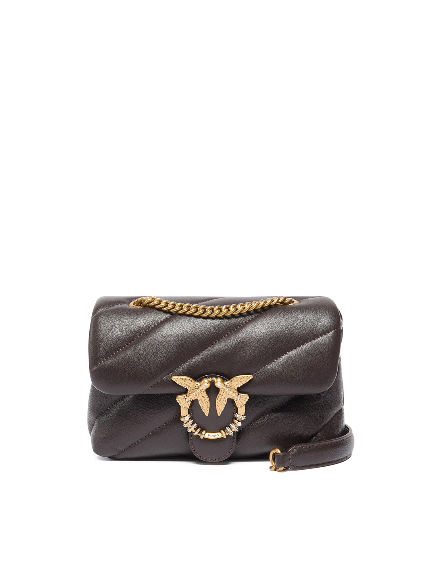 Borsa a tracolla Mini Love Bag Puff in nappa trapuntata 107058 A0F2M12Q PINKO 