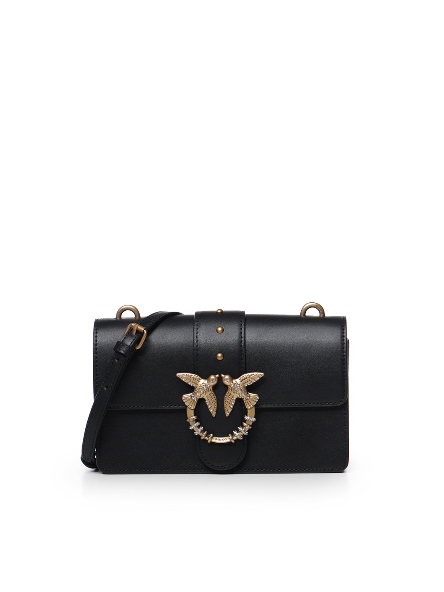 Borsa a tracolla Mini Love Bag One in pelle con fibbia gioiello 107071 A0F1Z99Q PINKO 