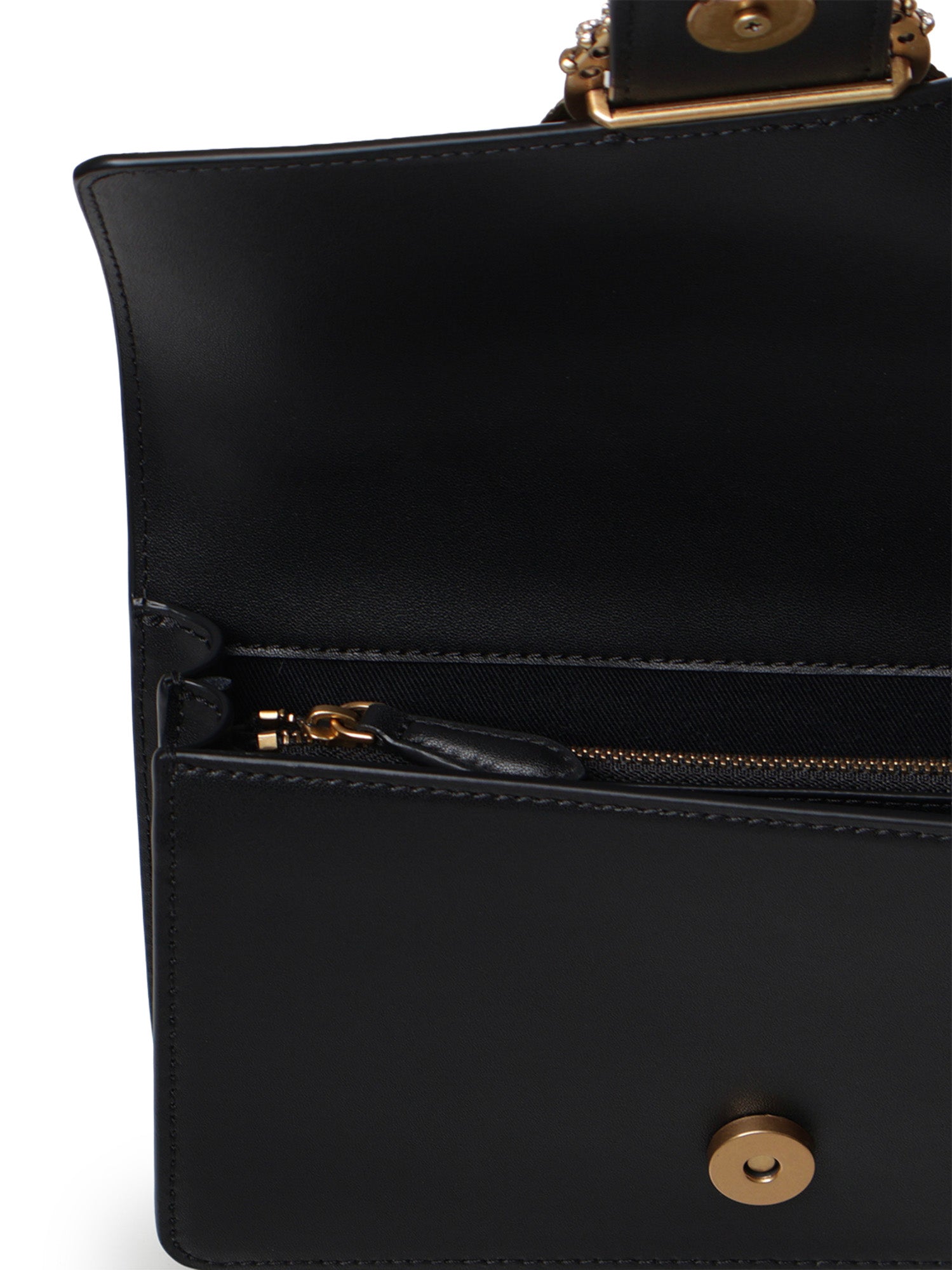 Borsa a tracolla Mini Love Bag One in pelle con fibbia gioiello 107071 A0F1Z99Q PINKO 