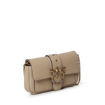 Borsa a spalla Love Bag Pocket in pelle con fibbia gioiello 107072 A0F1C50Q PINKO 