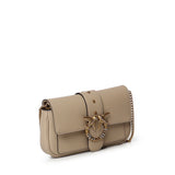 Borsa a spalla Love Bag Pocket in pelle con fibbia gioiello 107072 A0F1C50Q PINKO 